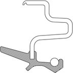 National 710654 Transfer Case Output Shaft Seal - Rear - view 3