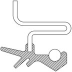 National 710663 Transfer Case Output Shaft Seal - Rear - view 3