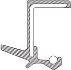 National 710768 Transfer Case Output Shaft Seal - Front - view 3