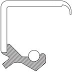 National 7600S Wheel Seal - Front Inner - view 3