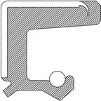 National 8773S Power Steering Pump Shaft Seal - view 3