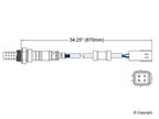 Walker 250-24072 Oxygen Sensor - Downstream, Downstream Front or Upstream - view 2