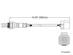 Walker 250-24280 Oxygen Sensor - Upstream - view 2