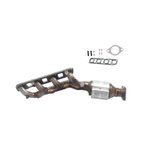 OP Converters OPCN3052 Catalytic Converter with Integrated Exhaust Manifold - Front Left - view 2