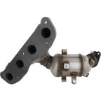 OP Converters OPCN3070 Catalytic Converter with Integrated Exhaust Manifold - Front - view 1
