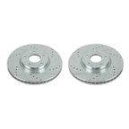 PowerStop JBR1524XPR Disc Brake Rotor Set - Front - view 2