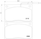 Pagid 355005931 Disc Brake Pad Set - Front - view 3