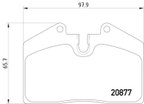 Pagid 355006351 Disc Brake Pad Set - Front or Rear - view 3