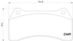 Pagid 355006931 Disc Brake Pad Set - Front - view 3