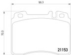Pagid 355007471 Disc Brake Pad Set - Front - view 3