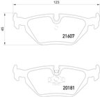 Pagid 355007511 Disc Brake Pad Set - Rear - view 3