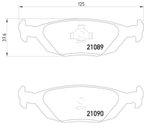 Pagid 355007521 Disc Brake Pad Set - Rear - view 3
