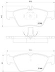 Pagid 355007831 Disc Brake Pad Set - Front - view 3