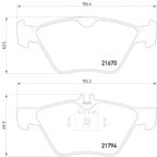 Pagid 355007861 Disc Brake Pad Set - Front - view 3