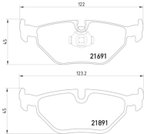 Pagid 355007981 Disc Brake Pad Set - Rear - view 3
