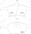 Pagid 355008041 Disc Brake Pad Set - Front - view 3
