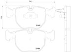 Pagid 355008281 Disc Brake Pad Set - Front - view 3