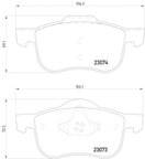Pagid 355008851 Disc Brake Pad Set - Front - view 4
