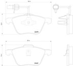 Pagid 355008921 Disc Brake Pad Set - Front - view 4
