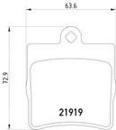 Pagid 355008961 Disc Brake Pad Set - Rear - view 3
