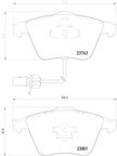 Pagid 355009201 Disc Brake Pad Set - Front - view 3