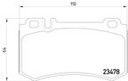 Pagid 355010291 Disc Brake Pad Set - Rear - view 4