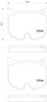 Pagid 355010381 Disc Brake Pad Set - Front - view 4