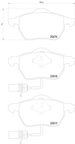 Pagid 355010731 Disc Brake Pad Set - Front - view 3