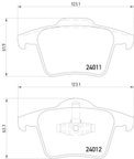 Pagid 355010801 Disc Brake Pad Set - Rear - view 3