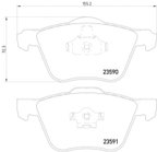 Pagid 355011571 Disc Brake Pad Set - Front - view 4