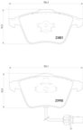 Pagid 355011711 Disc Brake Pad Set - Front - view 3