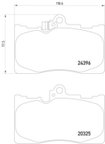 Pagid 355012121 Disc Brake Pad Set - Front - view 1