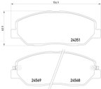 Pagid 355012371 Disc Brake Pad Set - Front - view 2