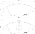 Pagid 355012621 Disc Brake Pad Set - Front - view 3