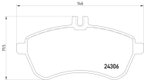 Pagid 355012751 Disc Brake Pad Set - Front - view 3