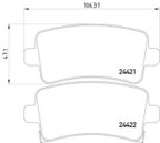 Pagid 355012991 Disc Brake Pad Set - Rear - view 3