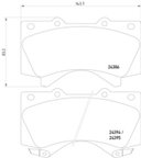 Pagid 355013151 Disc Brake Pad Set - Front - view 3