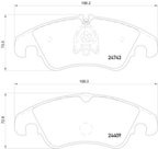 Pagid 355013751 Disc Brake Pad Set - Front - view 3