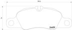 Pagid 355013801 Disc Brake Pad Set - Front - view 3