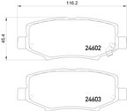 Pagid 355014381 Disc Brake Pad Set - Rear - view 2
