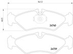 Pagid 355014421 Disc Brake Pad Set - Rear - view 2