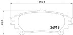 Pagid 355015371 Disc Brake Pad Set - Front or Rear - view 2