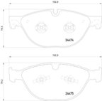 Pagid 355015701 Disc Brake Pad Set - Front - view 3
