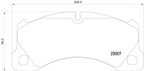 Pagid 355015801 Disc Brake Pad Set - Front - view 4