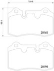 Pagid 355015881 Disc Brake Pad Set - Rear - view 2