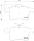 Pagid 355015901 Disc Brake Pad Set - Rear - view 3