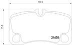 Pagid 355016051 Disc Brake Pad Set - Rear - view 3