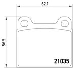 Pagid 355017441 Disc Brake Pad Set - Front or Rear - view 3