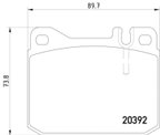 Pagid 355017461 Disc Brake Pad Set - Front - view 1