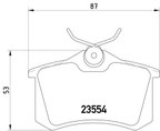 Pagid 355017711 Disc Brake Pad Set - Rear - view 3